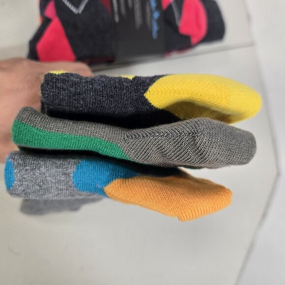 Easton Marlowe Bright Multi Color Men’s Socks 6-Pairs Fits Shoe Size 10-13 NWT - Picture 3 of 4